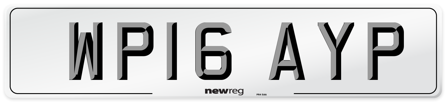 WP16 AYP Number Plate from New Reg
